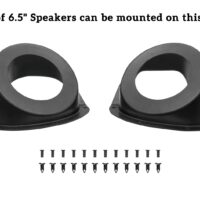 6.5" Speaker Mount Under Dash Kick Pod Brackets Front Kick Panels for Polaris General 1000 EPS - Image 6