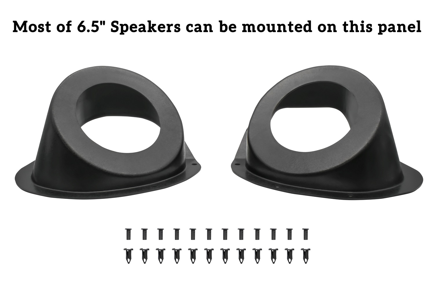 6.5" Speaker Mount Under Dash Kick Pod Brackets Front Kick Panels for Polaris General 1000 EPS - Image 6