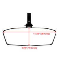 Rear View Convex Center Mirror for Polaris RZR PRO XP / Can Am X3 / Trail / Kawasaki / Talon / Pioneer - Image 7
