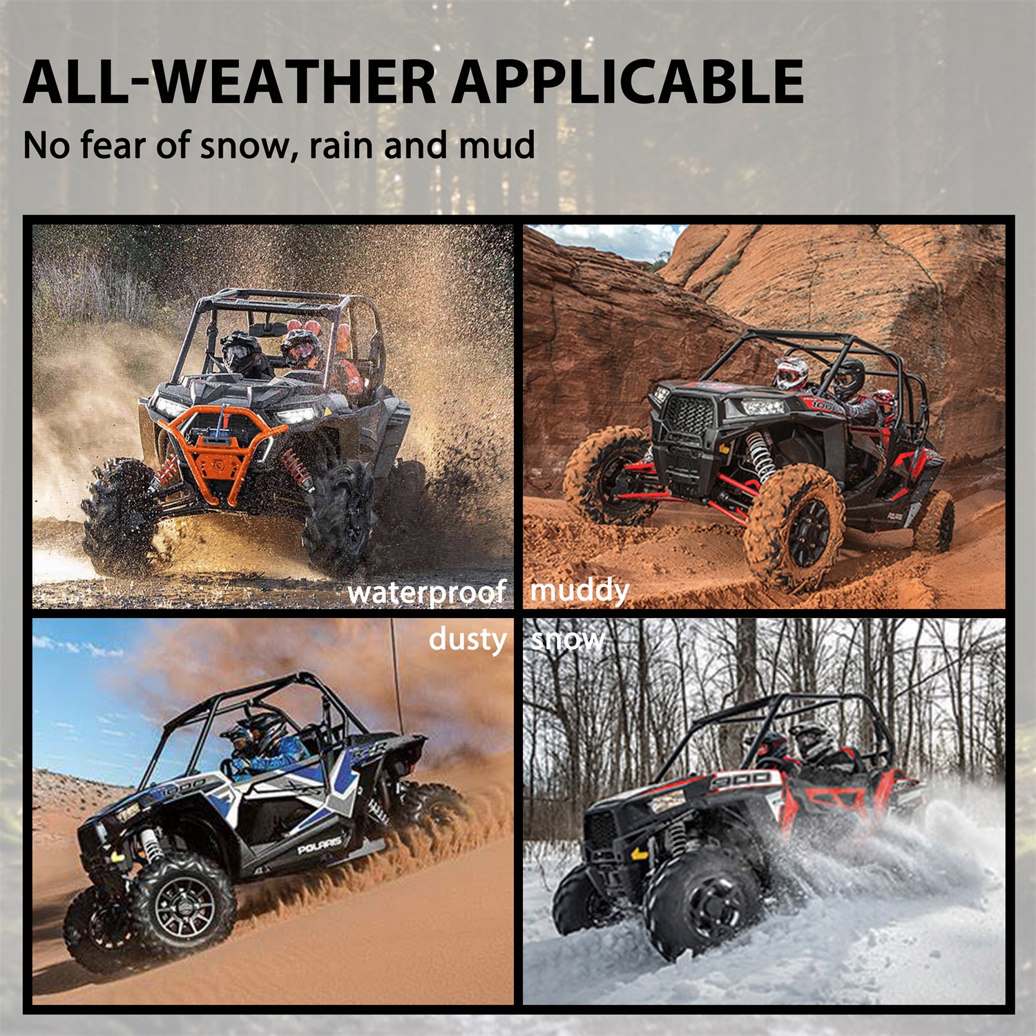 Front & Rear Mud Flaps Mud Guards for Honda Talon 1000R / 1000X / 1000X4 2019-2022 - Image 7