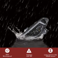 LED Headlights with High-Low Beams DRL Turn Signal Light for Polaris Ranger Crew XP 1000 - Image 7