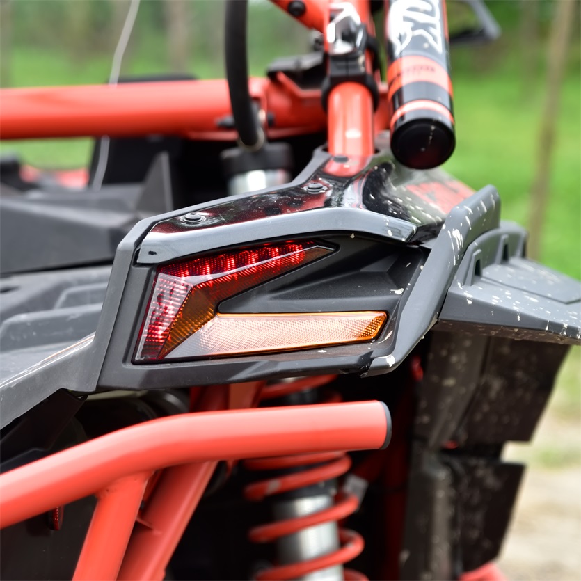 LED Taillights with Yellow Turn Signal Light for Can-Am Maverick