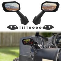 Folding Front Door Rear View Side Mirrors for Can-Am Maverick X3 / X3 MAX 2017-2023