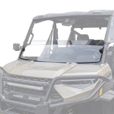 Clear Front Half Windshield for Polaris Ranger XP 1000 / Crew/Diesel/XP 900 2017-2022