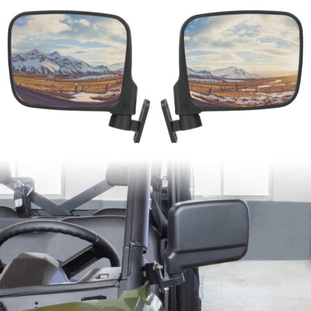 Adjustable Folding Side View Mirrors for Polaris Ranger 500 570 Ranger XP 900