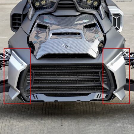 Silver Color Front Grill Trims for Can-Am Ryker All Models
