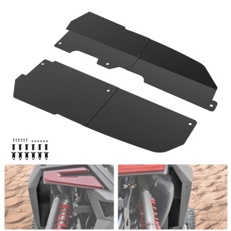 Steel Rear Wheel Well Block Offs Fender Guard Rear Mudguard for Polaris RZR PRO R