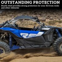 Combined Side Bumper Protector Guard Side Steps Nerf Bars Tree Kickers for Can-Am Maverick X3 Turbo R RR 2017-2022 - Image 2