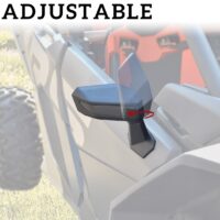 Folding Front Door Rear View Side Mirrors for Can-Am Maverick X3 / X3 MAX 2017-2023 - Image 2