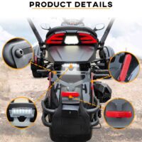 Rear Fender Extender with License Plate Light for Can-Am Spyder F3 F3-S 2015-2022 - Image 2