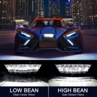 LED Headlight Assembly for 2020-2023 Polaris Slingshot S GT R LE SL Modified - Image 3