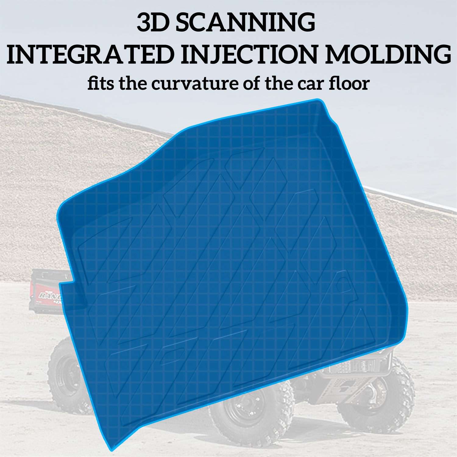 Front Row Floor Mats Floor Liners for Polaris Ranger 570 Fullsize, Ranger XP 900 & Full-Size Diesel - Image 3