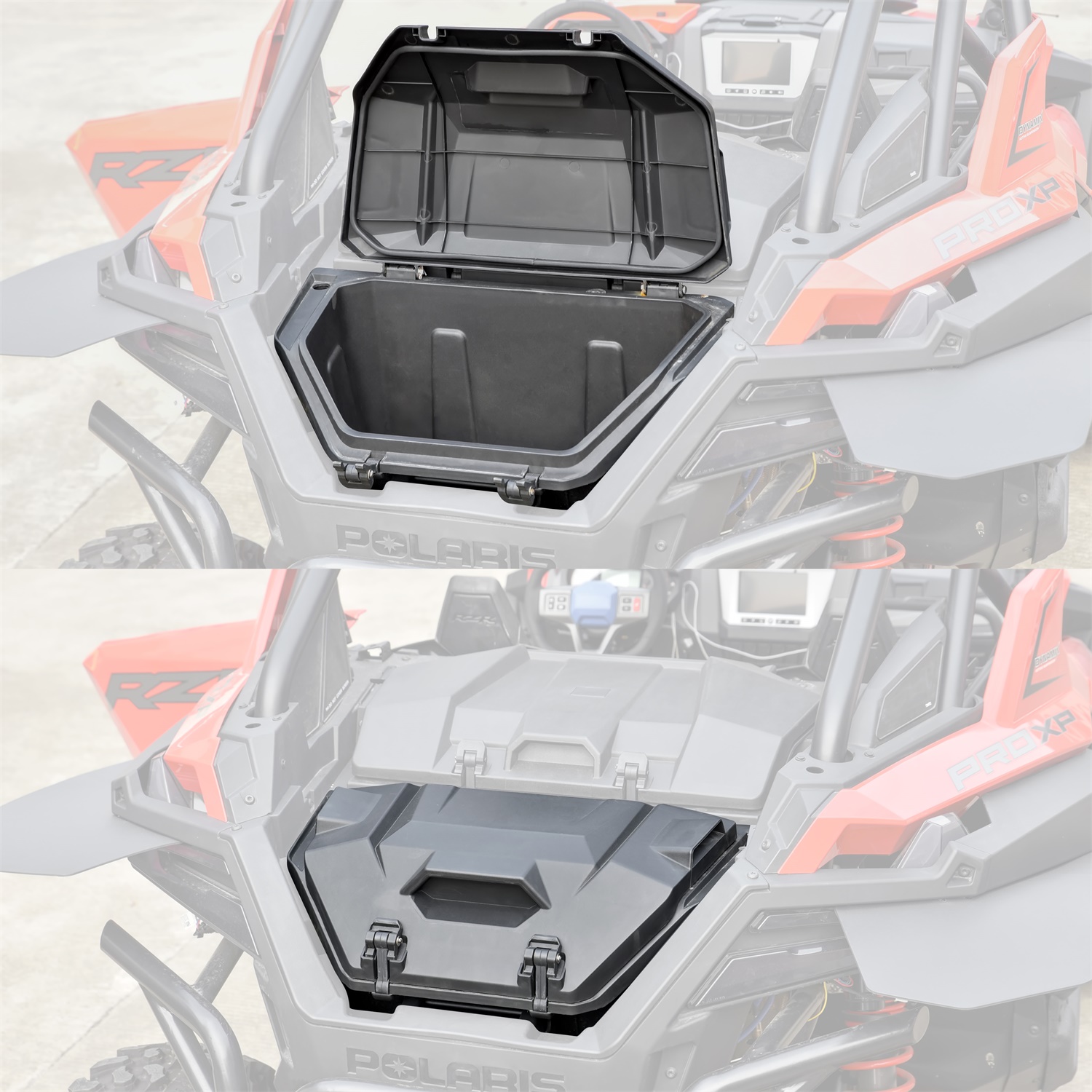 42 QT Rear Cargo Storage Box for Polaris RZR Turbo R/PRO XP 4 LE - Image 3