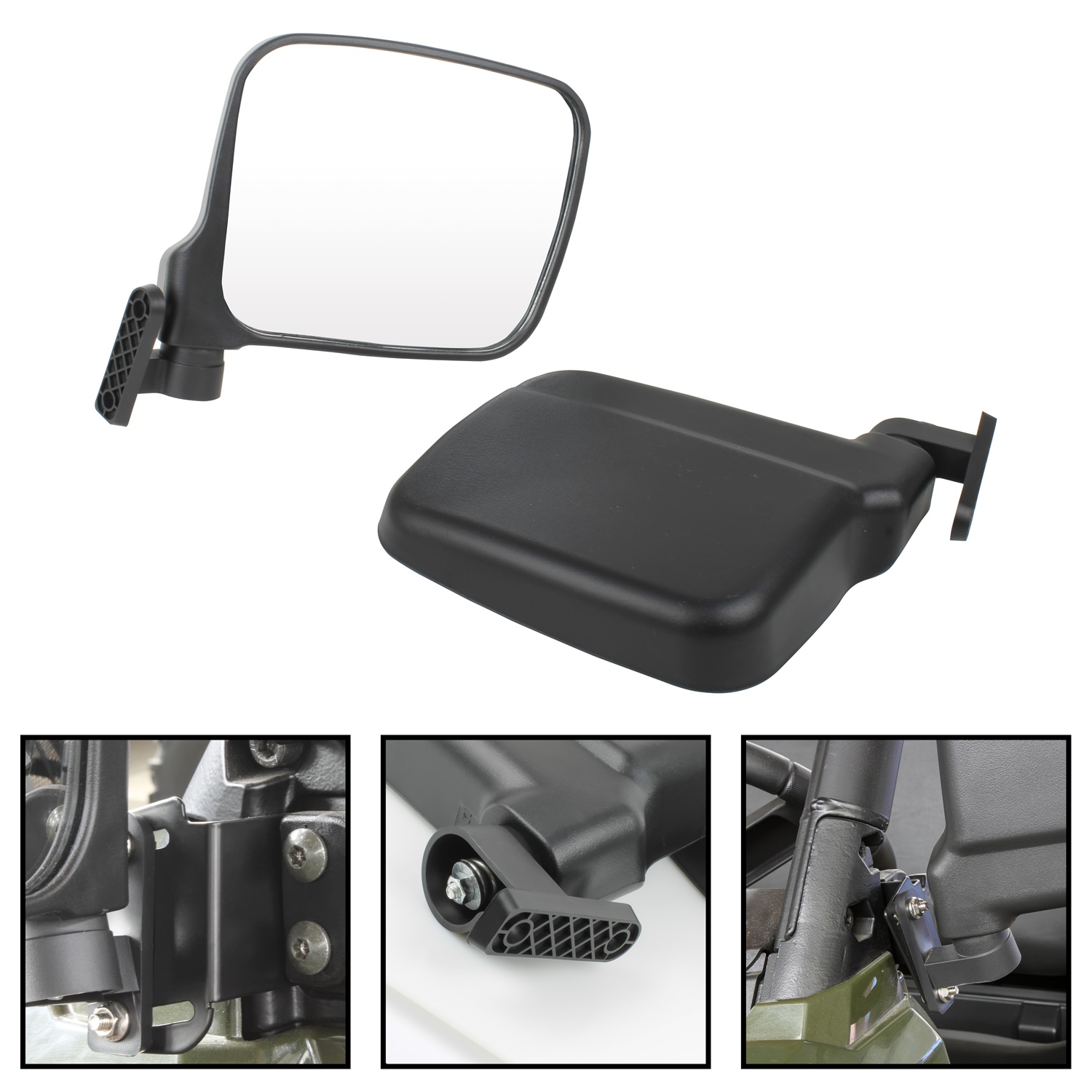 Adjustable Folding Side View Mirrors for Polaris Ranger 500 570 Ranger XP 900 - Image 3