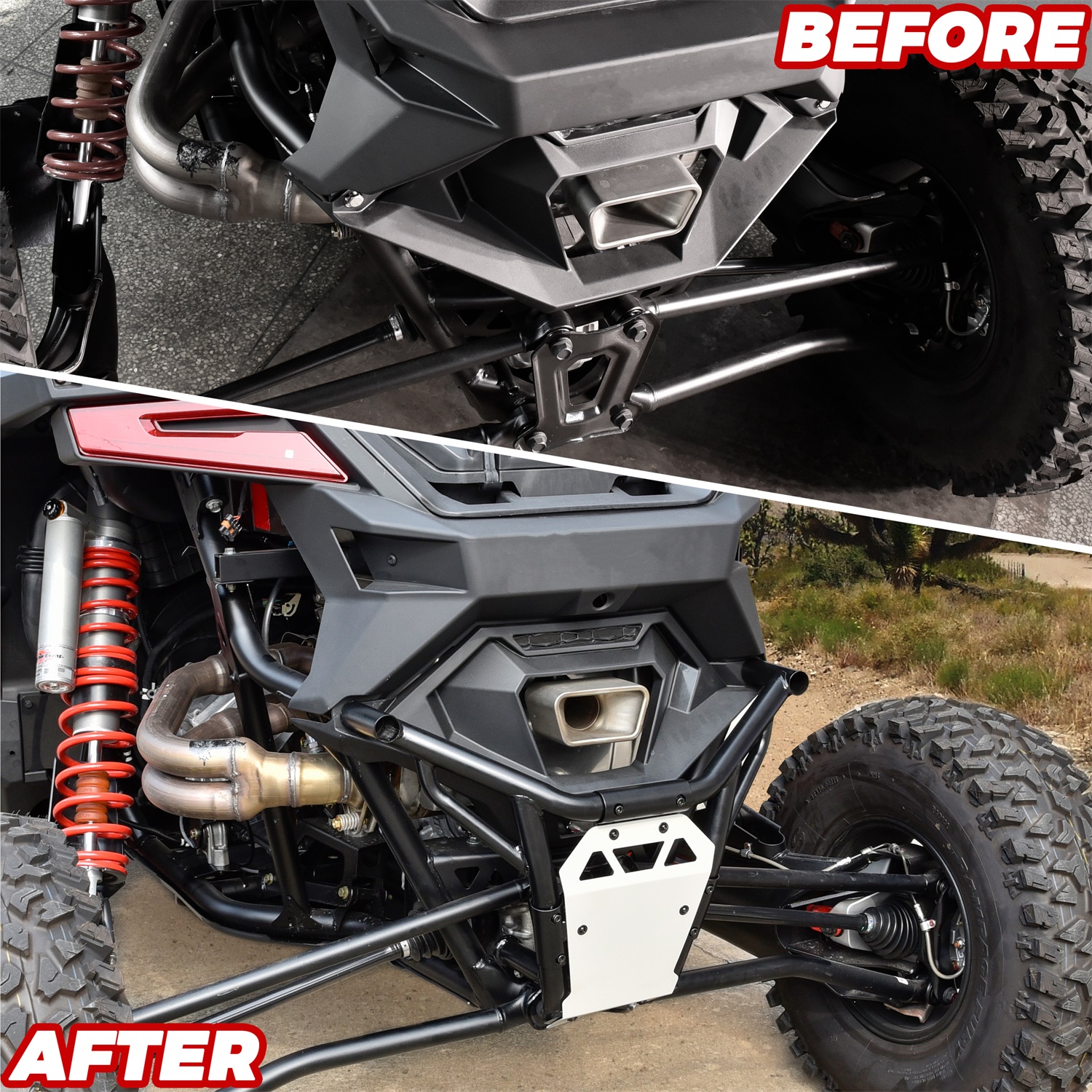 Rear Bumper Brush Guard Protector Pre Runner Bumper for Polaris Pro R 2022-2023 - Image 3