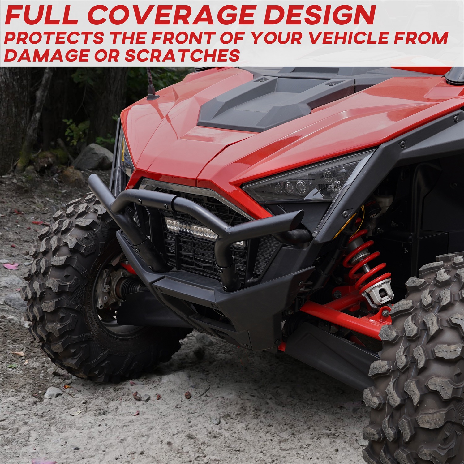 Front Front Bumper Brush Guard Low Profile Bumper for Polaris RZR PRO XP/XP 4 - Image 3