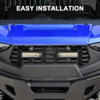 Front Mesh Grille with LED Accent Light Bar for Polaris Ranger SP 570 / Crew SP 570 - Image 3