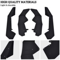 Front & Rear Wider Fender Flares Mud Flaps Mud Guards for Polaris RZR PRO XP/XP 4 - Image 4