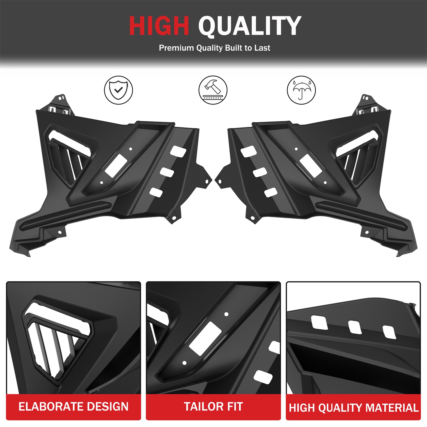 Front Lower Accent Panel Kit for Polaris Slingshot S SL SLR R LE 2020-2023 - Image 4