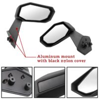 Folding Front Door Rear View Side Mirrors for Can-Am Maverick X3 / X3 MAX 2017-2023 - Image 4