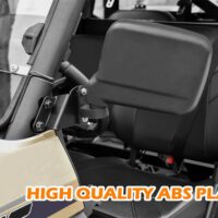 Adjustable Wider Rearview Side Mirrors for Polaris Ranger XP 1000 Crew 2018-2023 - Image 4