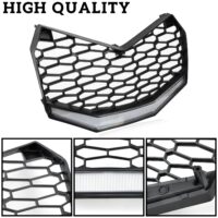 Front Bumper Mesh Grill with LED Light Bar for Can-Am Maverick X3 / X3 MAX 2017-2023 - Image 4