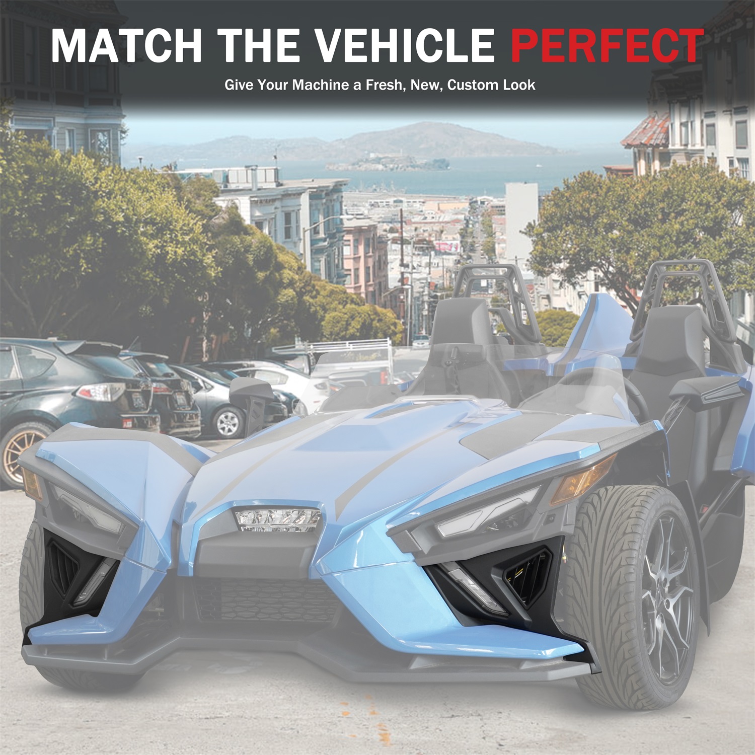 Front Lower Accent Panel Kit for Polaris Slingshot S SL SLR R LE 2020-2023 - Image 5