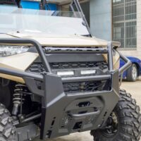 Front Mesh Grill for Ranger XP 1000, Waterproof Black Mesh Grille with LED Light Bar for Polaris Ranger XP 1000 - Image 5