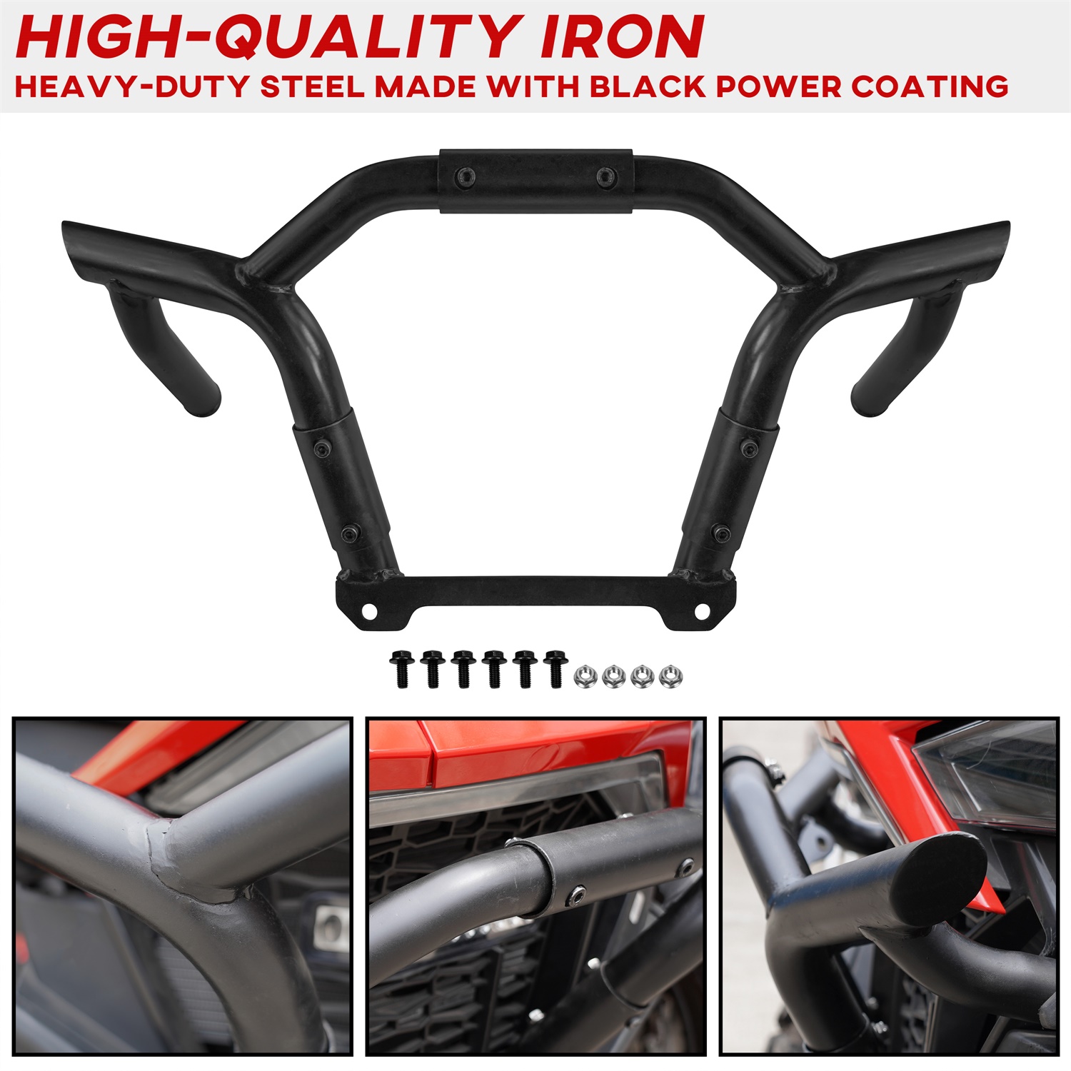 Front Front Bumper Brush Guard Low Profile Bumper for Polaris RZR PRO XP/XP 4 - Image 5