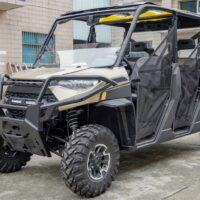 Front Mesh Grill for Ranger XP 1000, Waterproof Black Mesh Grille with LED Light Bar for Polaris Ranger XP 1000 - Image 6