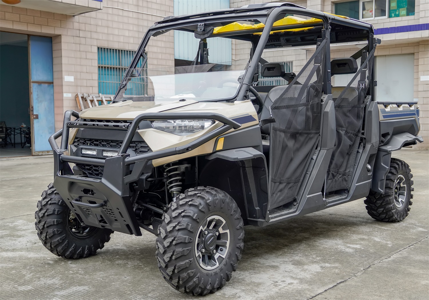 Front Mesh Grill for Ranger XP 1000, Waterproof Black Mesh Grille with LED Light Bar for Polaris Ranger XP 1000 - Image 6