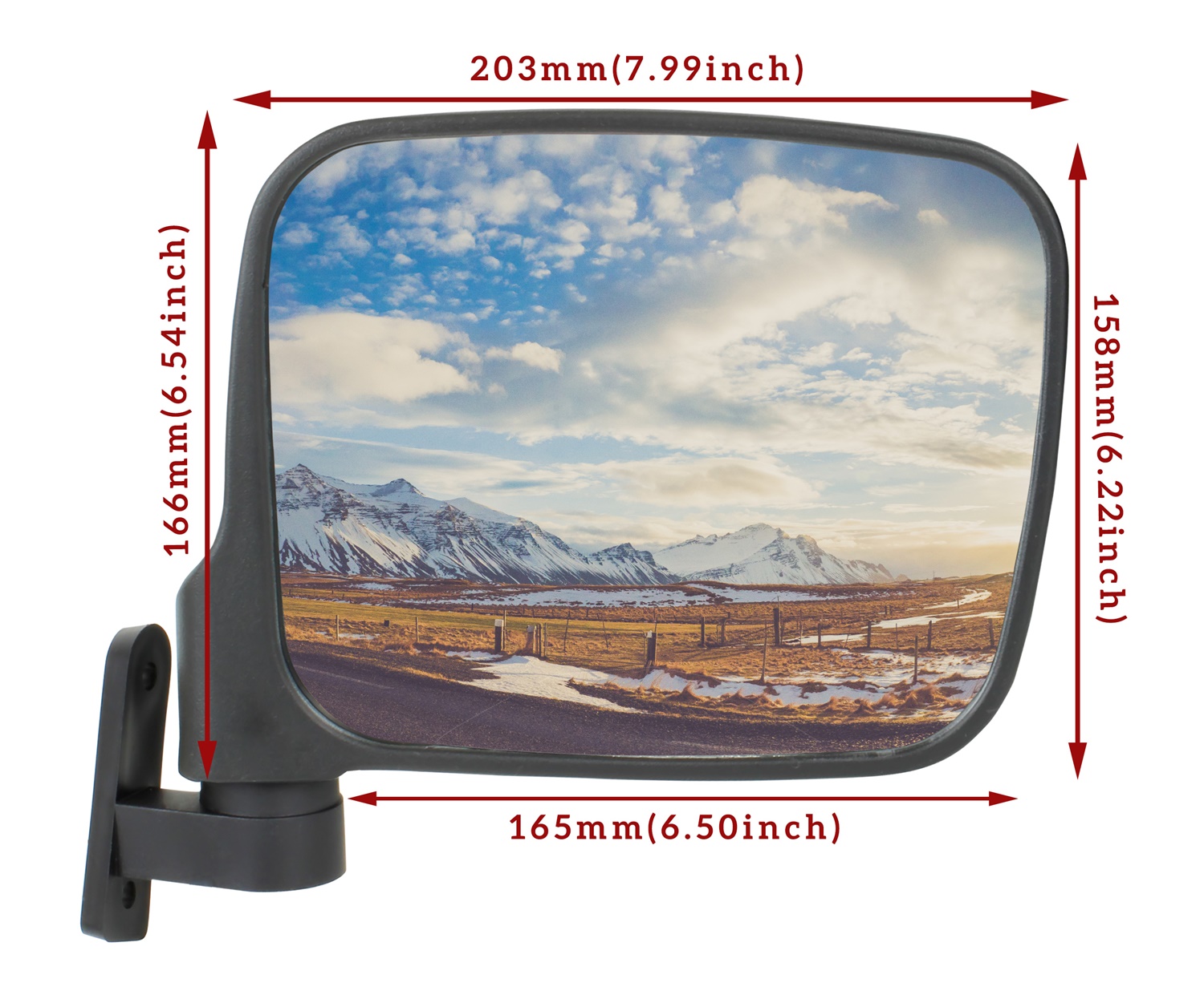 Adjustable Folding Side View Mirrors for Polaris Ranger 500 570 Ranger XP 900 - Image 6