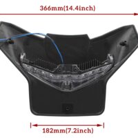 Black Hood Panel with Daytime Running Light for Can-Am Ryker All Models - Image 6