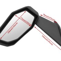 Folding Front Door Rear View Side Mirrors for Can-Am Maverick X3 / X3 MAX 2017-2023 - Image 7
