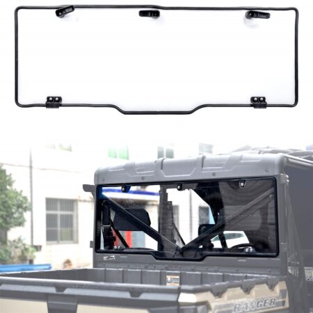 Rear Windshield for Polaris Ranger XP 1000 / Crew XP 1000 / Diesel/XP 900 2017-2023
