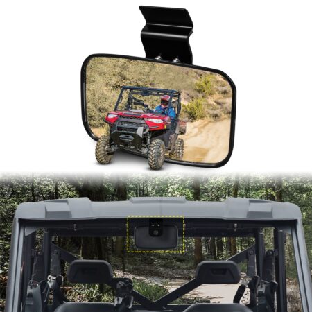 Premium Adjustable Convex RearView Mirror for Polaris Ranger XP 1000 Ranger 570 900 1000 Crew/Can Am Defender