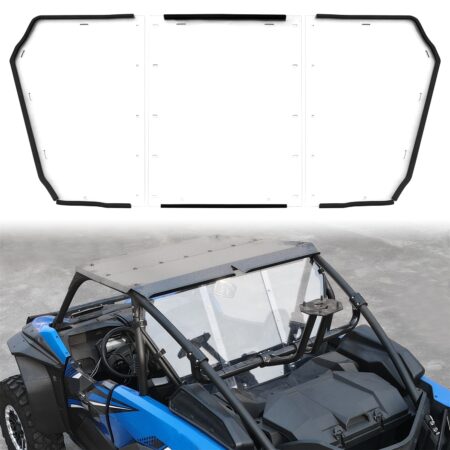 Heavy Duty Full Clear Combined Rear Windshield for Kawasaki Teryx KRX 1000 2020-2023