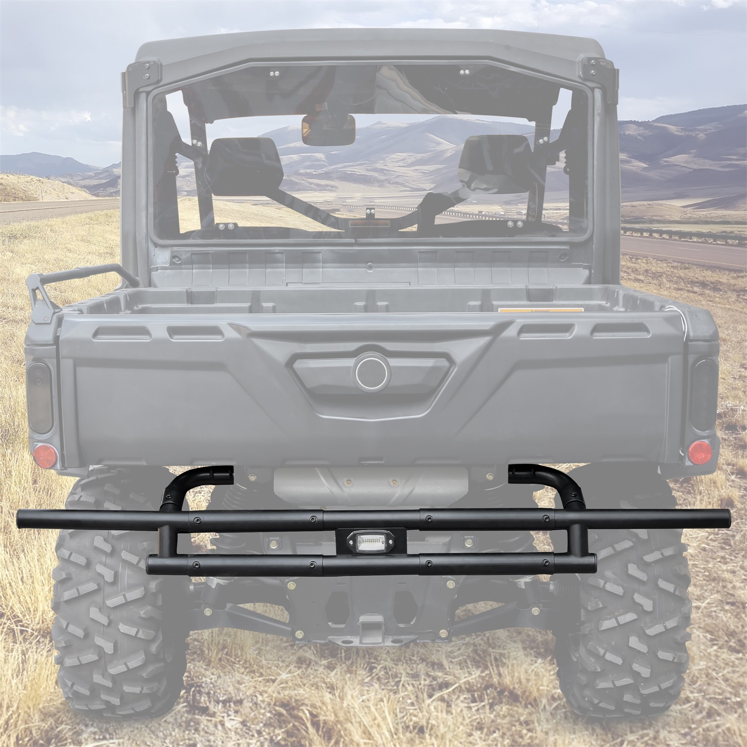 Rear Bumper with LED Accent Light for Can-Am Defender 2016-2023 - Image 4