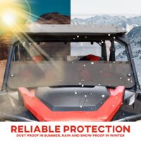 Dark Tinted Front Half Windshield for Polaris General 1000/ 4 1000/ General XP/ XP4 1000 2016+ - Image 2