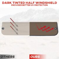 Dark Tinted Front Half Windshield for Polaris General 1000/ 4 1000/ General XP/ XP4 1000 2016+ - Image 3