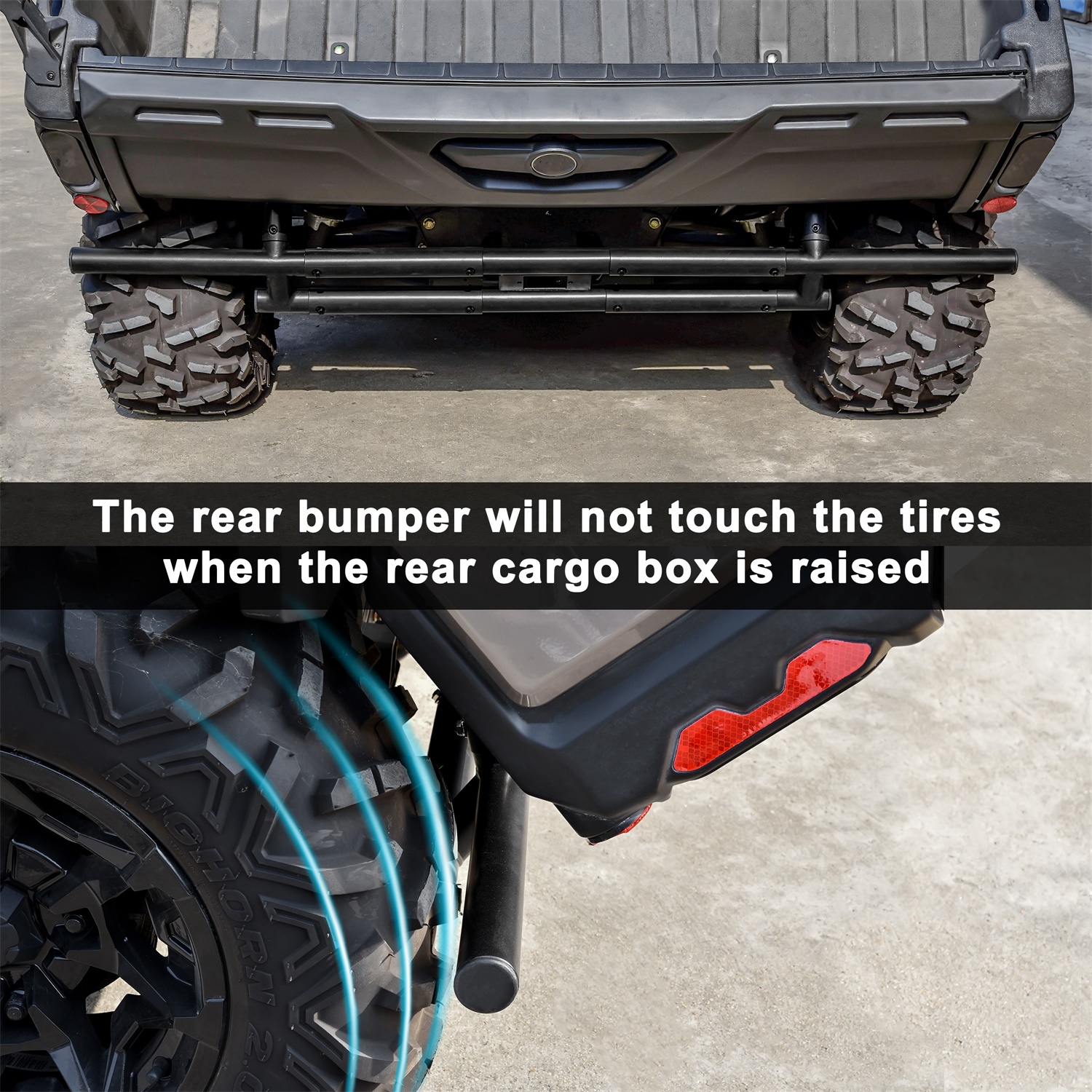 Rear Bumper with LED Accent Light for Can-Am Defender 2016-2023 - Image 6
