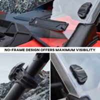 Poly Vented Full Windshield for Polaris RZR Turbo R/ RZR PRO XP/PRO R - Image 5