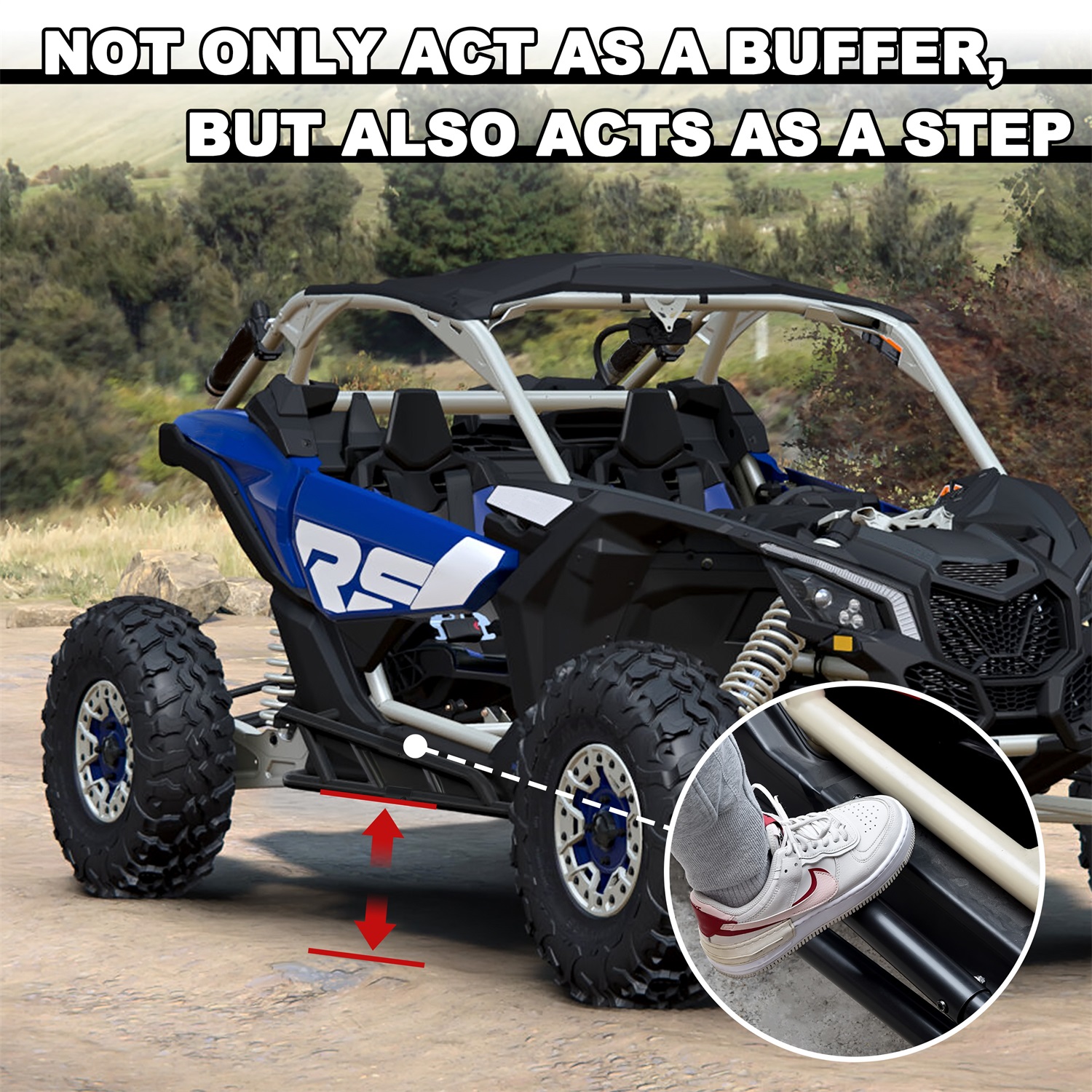 Nerf Bars Rock Sliders for Can-Am Maverick X3 Turbo R RR 2017-2023 (2 Seaters) - Image 5