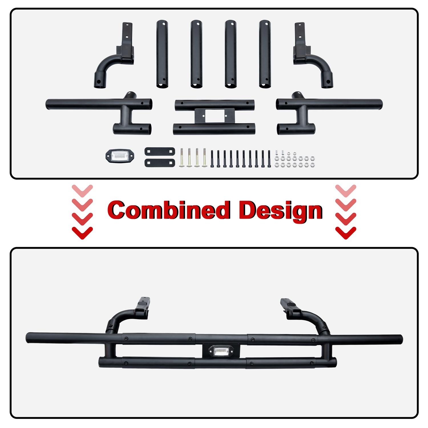 Rear Bumper with LED Accent Light for Can-Am Defender 2016-2023 - Image 3