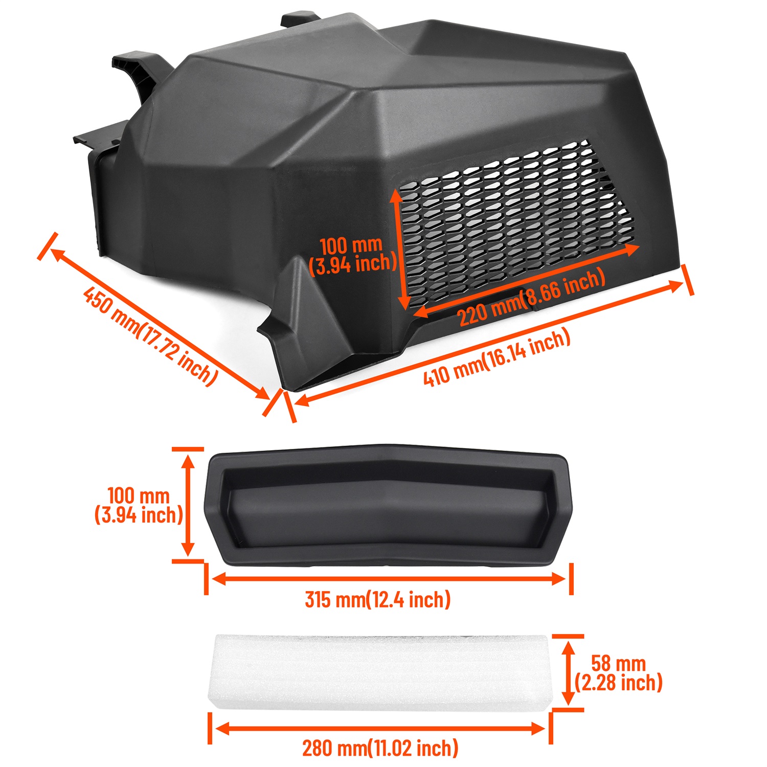 Noise Reduction Kit for Can-Am Maverick X3 MAX Turbo R RR 2017-2023 - Image 6