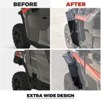 Front & Rear Extended Fender Flares for Polaris General 1000/ General 4 1000 - Image 3