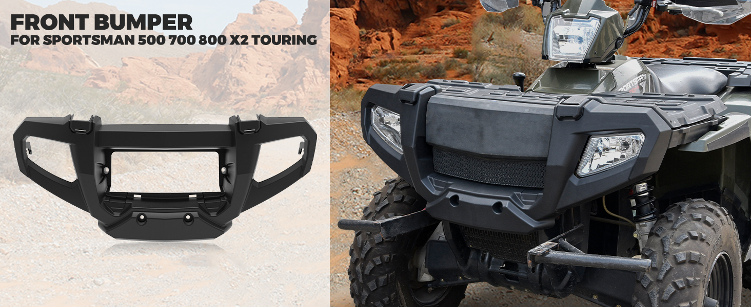 thumbnail image 2 of Caltric Front Bumper For Polaris Sportsman 700 (2005-2007) & X2 700 (2008) 2 of 3
