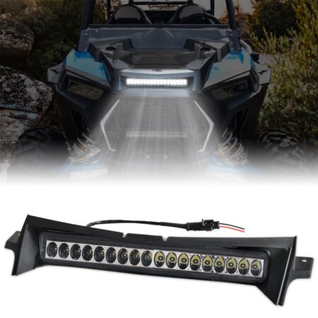 Front LED Auxiliary Light Hood Accent Light Hood Daytime Running Light for Polaris RZR XP 1000/4 1000/ RZR XP Turbo/TURBO S 4 2019-2023