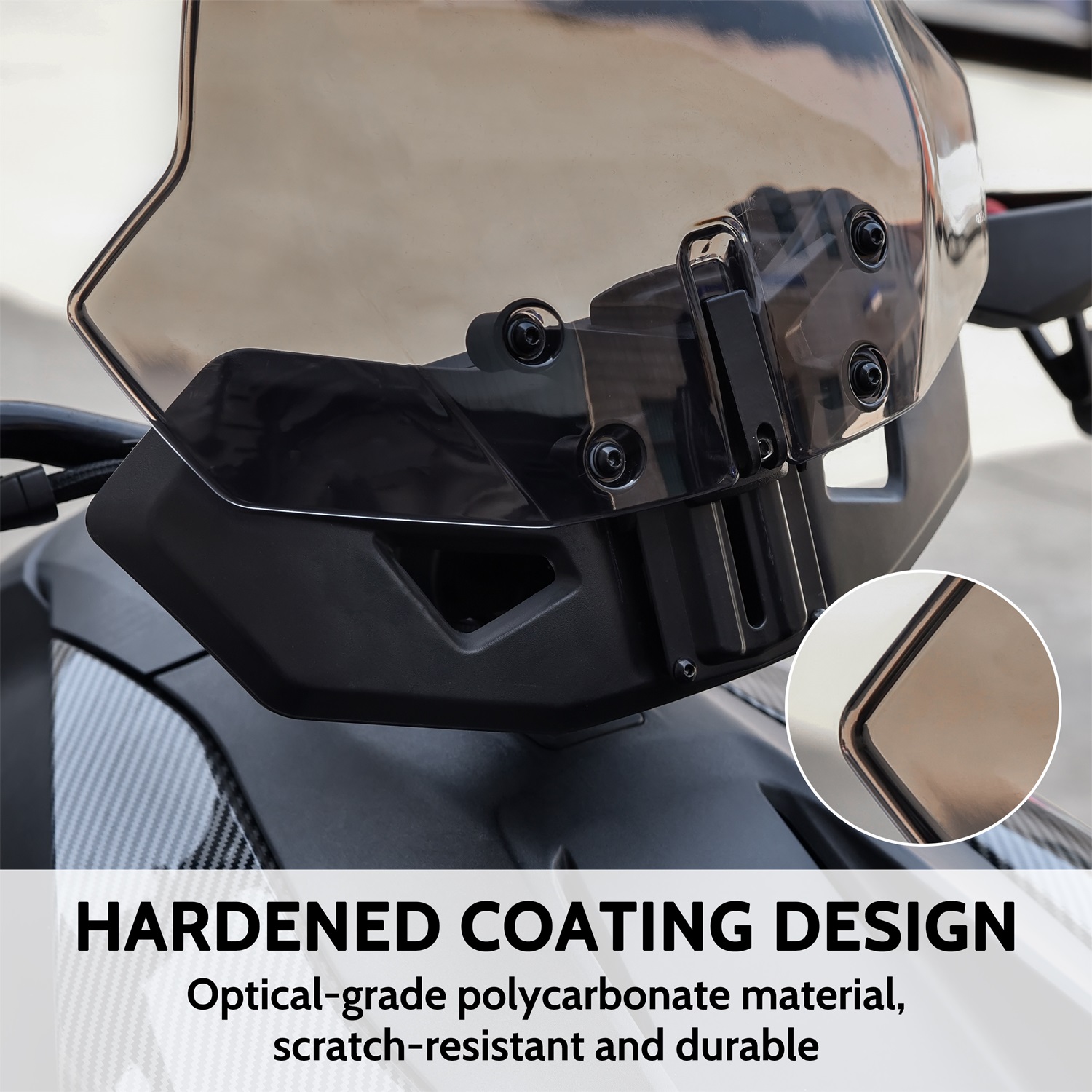 Dark Tinted Front Windshield for Can-Am Ryker All Models - Image 4