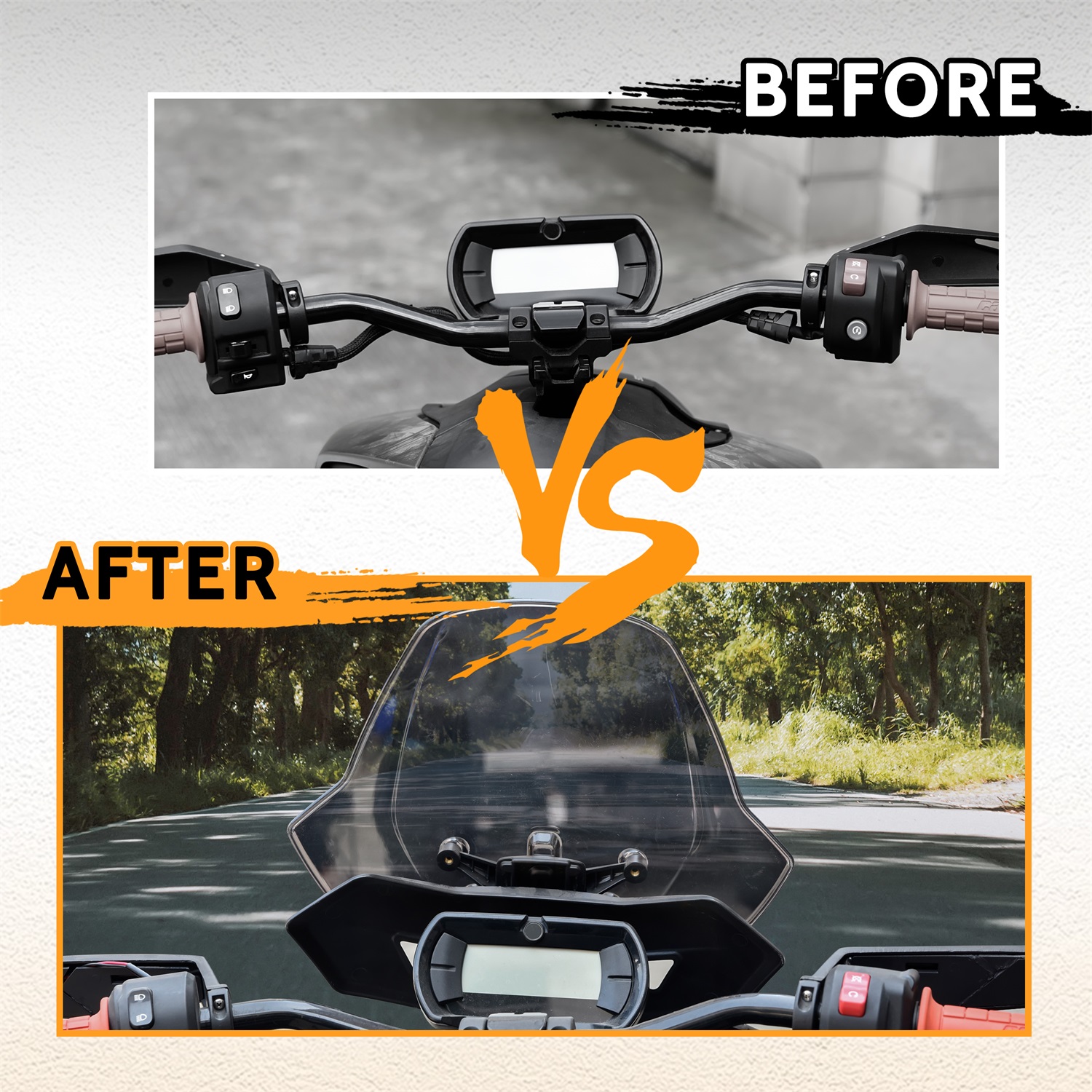 Dark Tinted Front Windshield for Can-Am Ryker All Models - Image 5